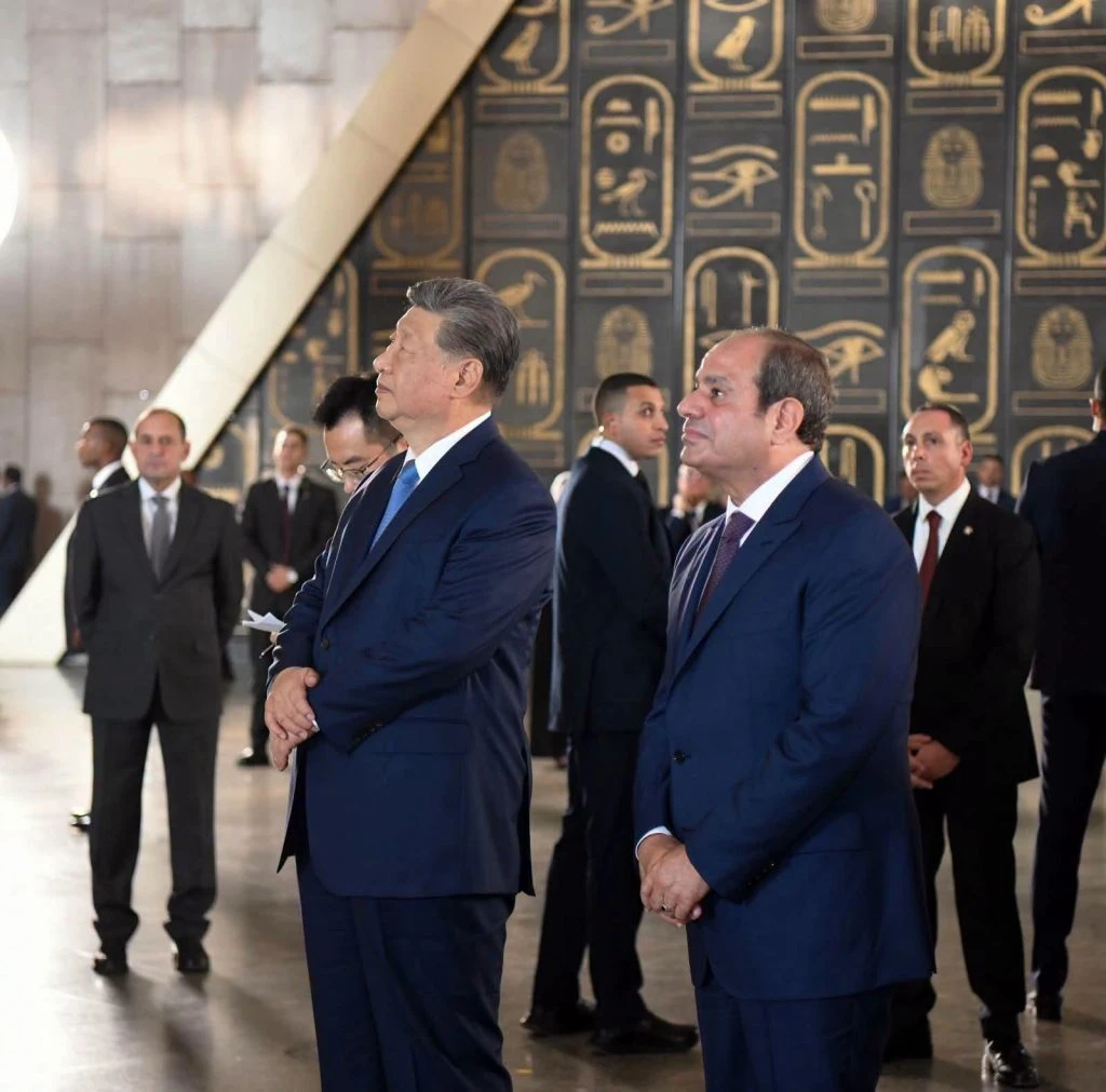 Grand Egyptian Museum near the Pyramids of Giza